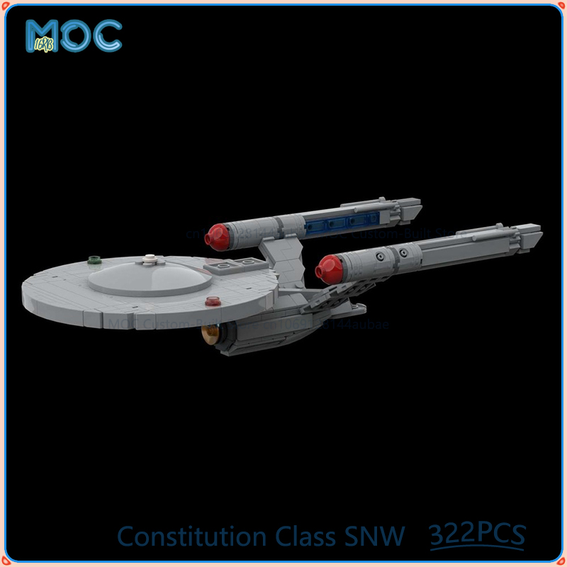 Model Airplane Plastic - Constitution Class SNW (Enterprise) MOC Building