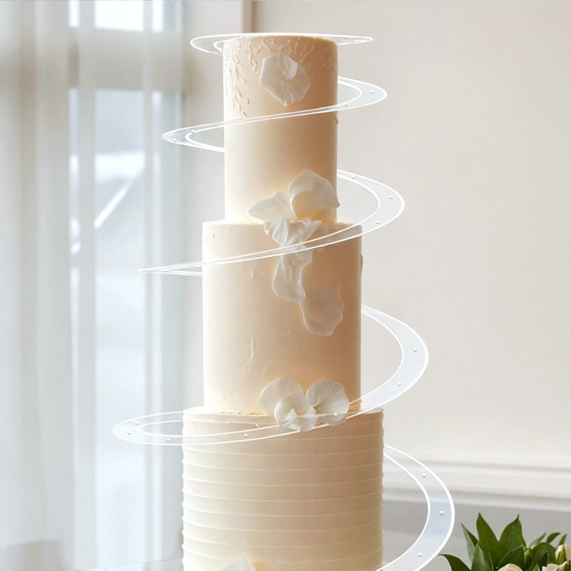 Display Risers Set - Cake Spiral Tiered Stand Pastry Decoration
